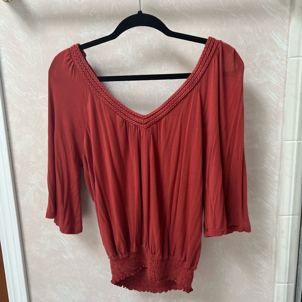 Burnt Orange Blouse